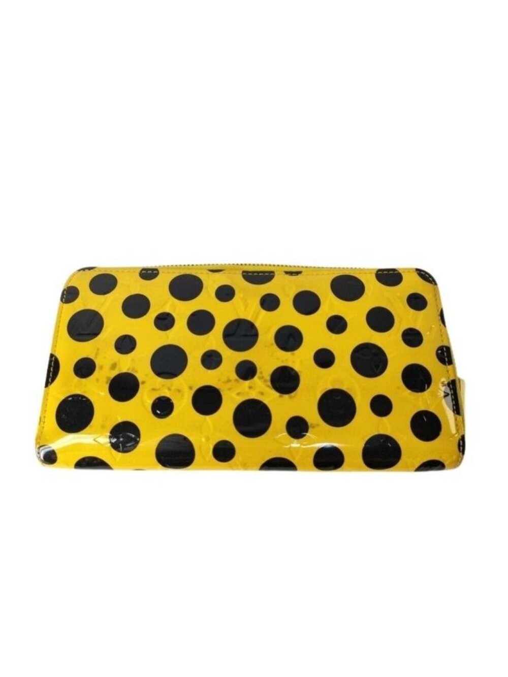 Louis Vuitton Wallet Zippy Yellow Black Yayoi Kusama Dot Infinity Gold
